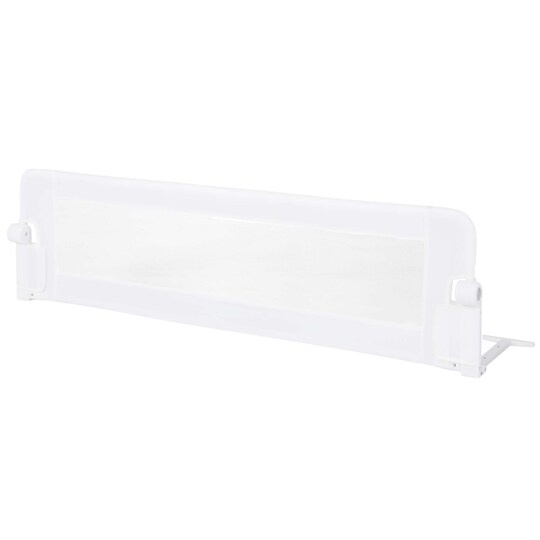 Babyjoy 60" Toddler Foldable Bed Rail with Adjustable Safety Strap Bedrail Guard White/Gray